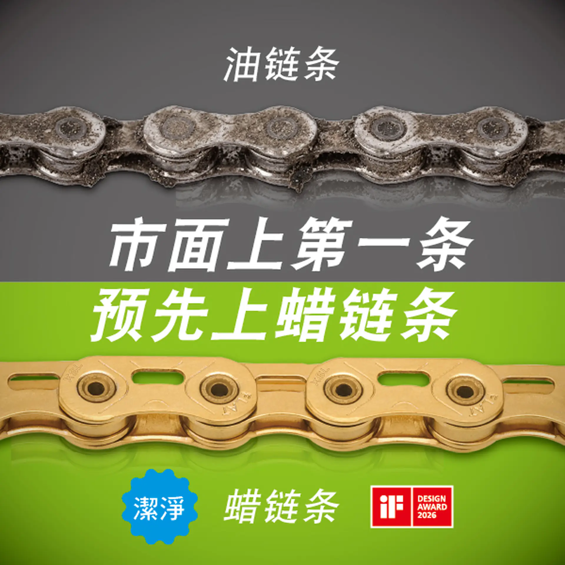油蜡链对比